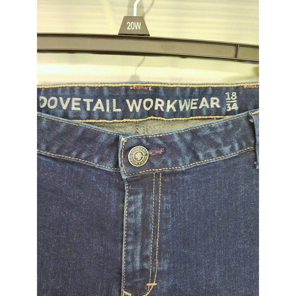 Dovetail Workwear Womens 18/34 Maven Stretch Slim Leg Fit Denim Cargo Pants - Picture 4 of 8